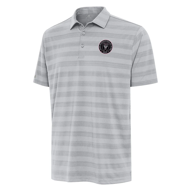 Men's Antigua Gray Inter Miami CF  Tunnel Polo