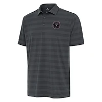 Men's Antigua Charcoal Inter Miami CF  Tunnel Polo