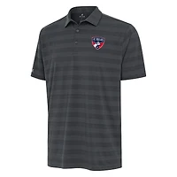 Men's Antigua Charcoal FC Dallas  Tunnel Polo