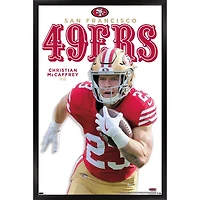 Christian McCaffrey San Francisco 49ers 23" x 34" Framed Player Poster