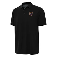 Men's Antigua Black Real Salt Lake Era Polo