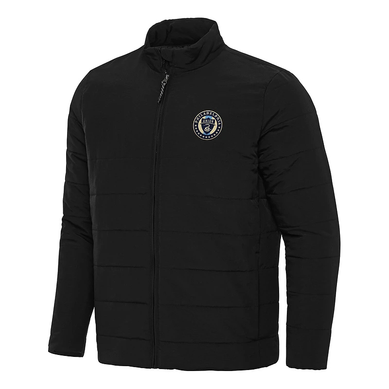 Men's Antigua Black Philadelphia Union Swelter Full-Zip Jacket