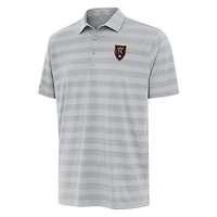 Men's Antigua Gray Real Salt Lake  Tunnel Polo