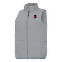 Women's Antigua Gray St. Louis City SC Experience Full-Zip Vest