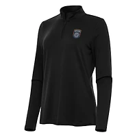 Women's Antigua Black San Diego FC Reprocess Quarter-Zip Jacket