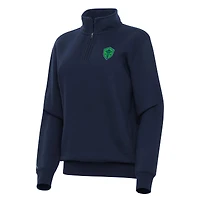 Women's Antigua Navy Seattle Sounders FC Victory Quarter-Zip Pullover Top