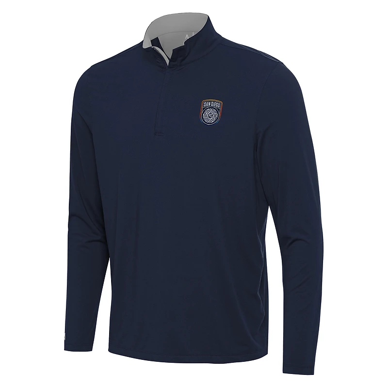 Men's Antigua Navy San Diego FC Content Quarter-Zip Jacket
