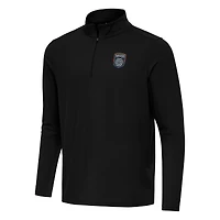 Men's Antigua Black San Diego FC Intent Quarter-Zip Jacket