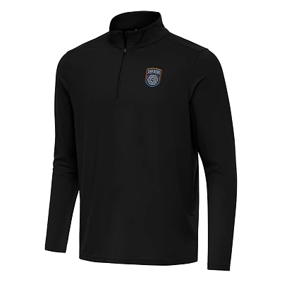 Men's Antigua Black San Diego FC Intent Quarter-Zip Jacket