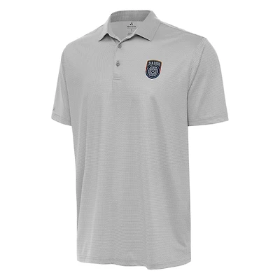 Men's Antigua White/Gray San Diego FC Rings Polo