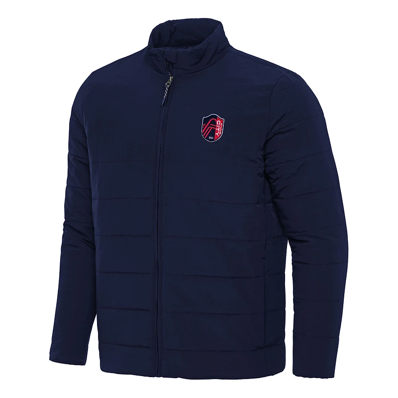 Men's Antigua Navy St. Louis City SC Swelter Full-Zip Jacket