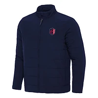Men's Antigua Navy St. Louis City SC Swelter Full-Zip Jacket