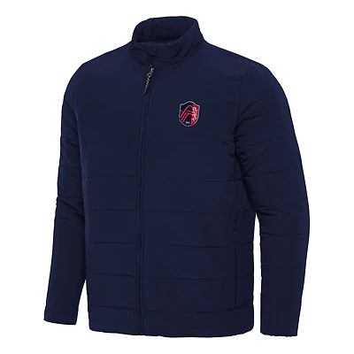 Men's Antigua Navy St. Louis City SC Swelter Full-Zip Jacket