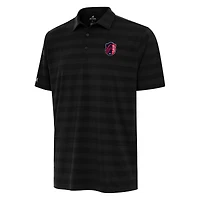 Men's Antigua Black St. Louis City SC  Tunnel Polo
