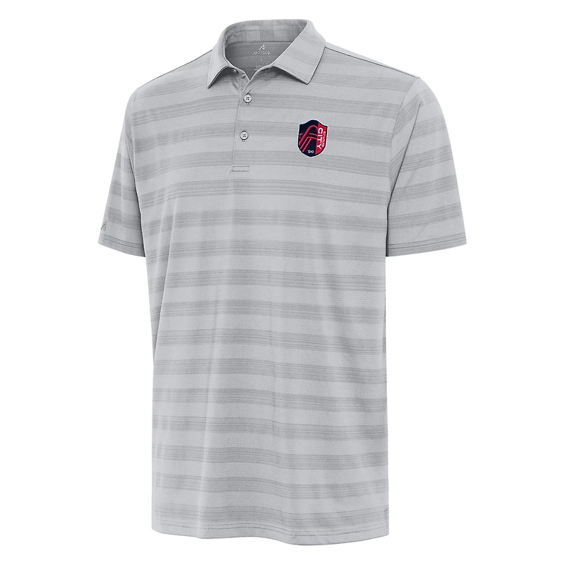Men's Antigua Gray St. Louis City SC Tunnel Polo