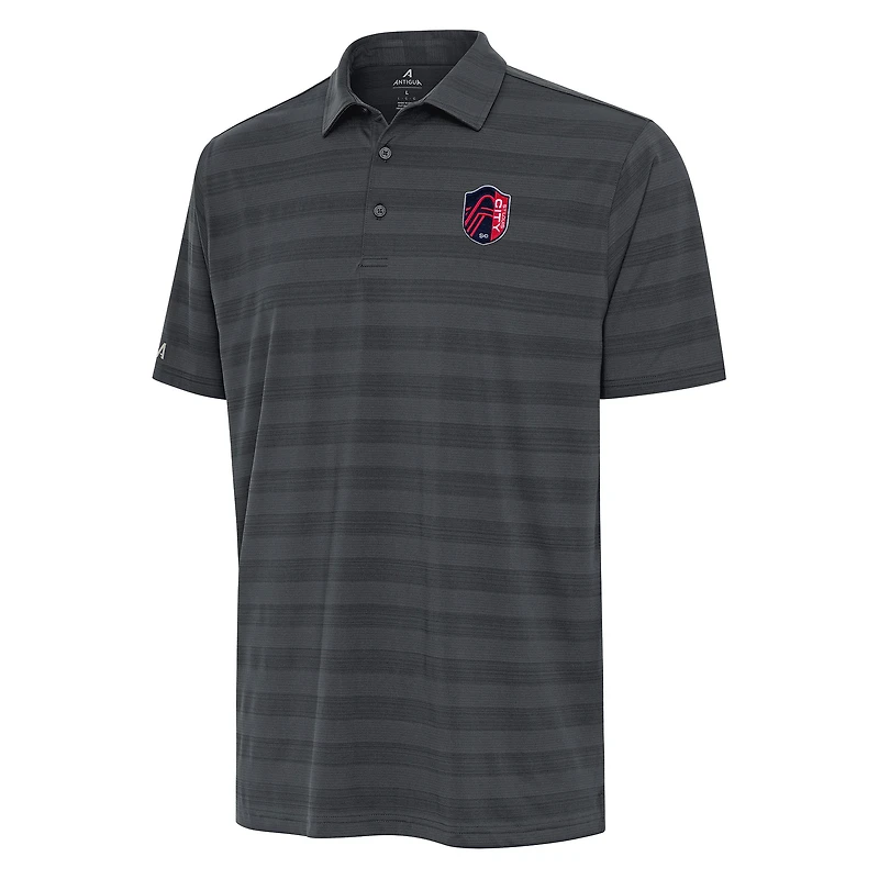 Men's Antigua Charcoal St. Louis City SC Tunnel Polo