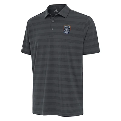 Men's Antigua Charcoal San Diego FC Tunnel Polo