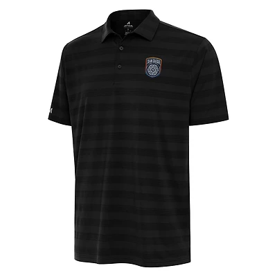 Men's Antigua Black San Diego FC Big & Tall Tunnel Polo
