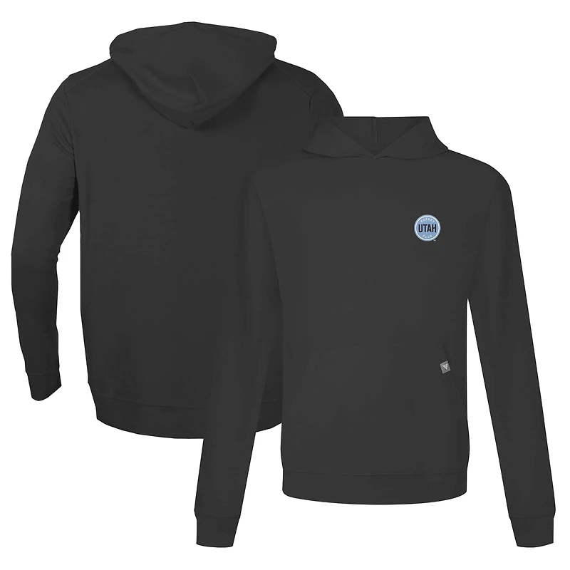 Men's Levelwear Black Utah Hockey Club Club Relay Core Logo Pullover Hoodie