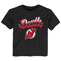 Toddler Black New Jersey Devils Bubbly Script T-Shirt