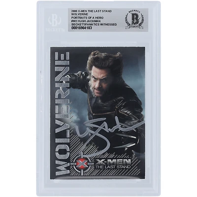 Hugh Jackman X-Men Autographed 2006 The Last Stand #W2 Beckett Fanatics Witnessed Authenticated Card