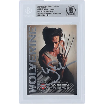 Hugh Jackman X-Men Autographed 2006 The Last Stand #W3 Beckett Fanatics Witnessed Authenticated Card