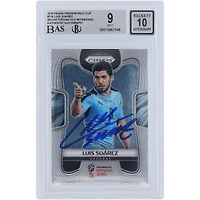 Luis Suarez Uruguay National Team Autographed 2018 Panini Prizm World Cup #214 Beckett Fanatics Witnessed Authenticated 9/10 Card