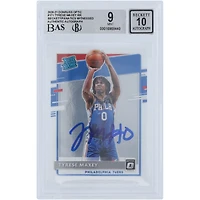 Tyrese Maxey Philadelphia 76ers Autographed 2020-21 Panini Donurss Optic #171 Beckett Fanatics Witnessed Authenticated 9/10 Rookie Card