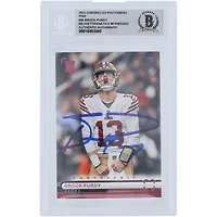 Brock Purdy San Francisco 49ers Autographed 2022 Panini Photogenic #PH-36 Beckett Fanatics Witnessed Authenticated Rookie Card