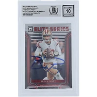 Brock Purdy San Francisco 49ers Autographed 2022 Panini Donruss Optic Elite Series Rookies #ESR-11 Beckett Fanatics Witnessed Authenticated Rookie Card