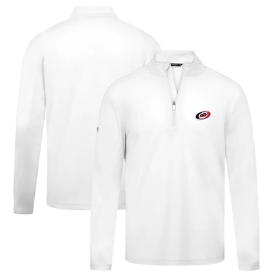 Men's Levelwear White Carolina Hurricanes Heron Insignia Core Quarter-Zip Jacket