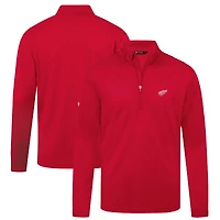 Men's Levelwear Red Detroit Wings Heron Insignia Core Quarter-Zip Jacket
