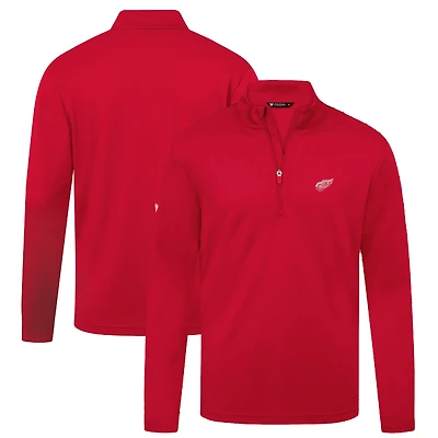 Men's Levelwear Red Detroit Wings Heron Insignia Core Quarter-Zip Jacket