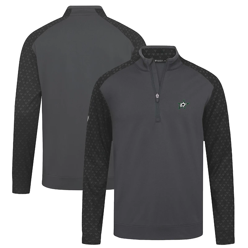 Men's Levelwear Charcoal Dallas Stars Aztec Insignia Core Quarter-Zip Pullover Top