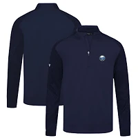 Men's Levelwear Navy Buffalo Sabres Aztec Insignia Core Quarter-Zip Pullover Top