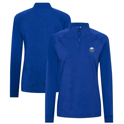 Women's Levelwear Royal Buffalo Sabres Amethyst Insignia Core Quarter-Zip Jacket