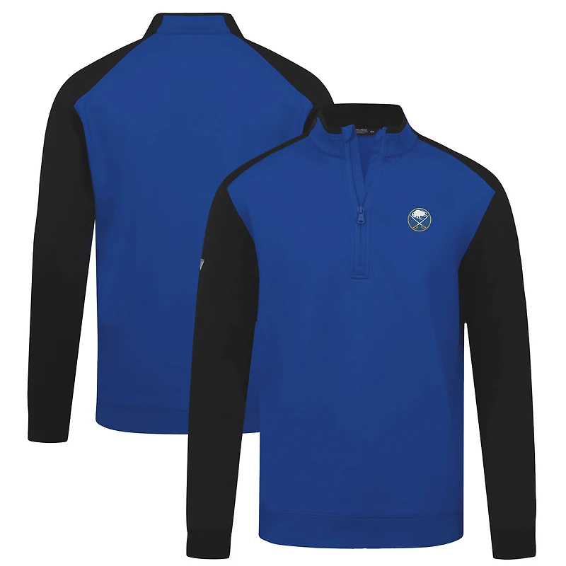 Men's Levelwear Royal Buffalo Sabres Bayou Insignia Core Quarter-Zip Pullover Top