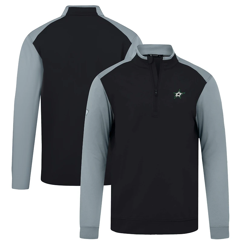 Men's Levelwear Black Dallas Stars Bayou Insignia Core Quarter-Zip Pullover Top