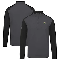 Men's Levelwear Charcoal Minnesota Wild Bayou Insignia Core Quarter-Zip Pullover Top
