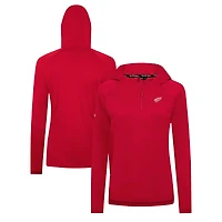 Women's Levelwear Red Detroit Wings Raven Insignia Core Quarter-Zip Jacket