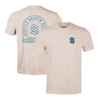 Men's Levelwear Khaki Seattle Kraken Richmond Stained Glass T-Shirt