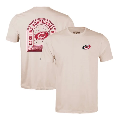 Men's Levelwear Khaki Carolina Hurricanes Richmond Stained Glass T-Shirt