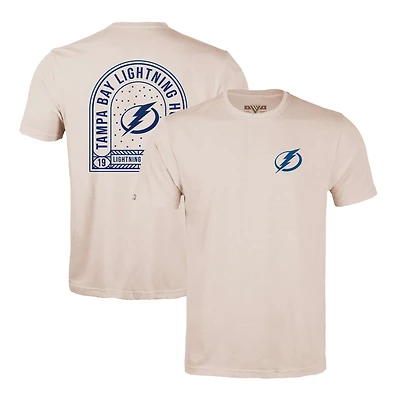 Men's Levelwear Khaki Tampa Bay Lightning Richmond Stained Glass T-Shirt
