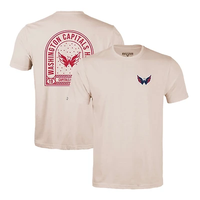 Men's Levelwear Khaki Washington Capitals Richmond Stained Glass T-Shirt