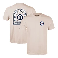 Men's Levelwear Khaki Winnipeg Jets Richmond Stained Glass T-Shirt