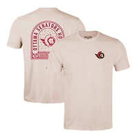 Men's Levelwear Khaki Ottawa Senators Richmond Stained Glass T-Shirt