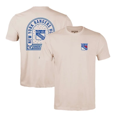 Men's Levelwear Khaki New York Rangers Richmond Stained Glass T-Shirt