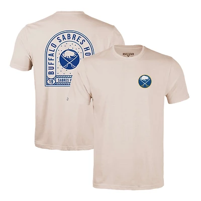 Men's Levelwear Khaki Buffalo Sabres Richmond Stained Glass T-Shirt