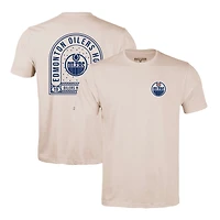 Men's Levelwear Khaki Edmonton Oilers Richmond Stained Glass T-Shirt