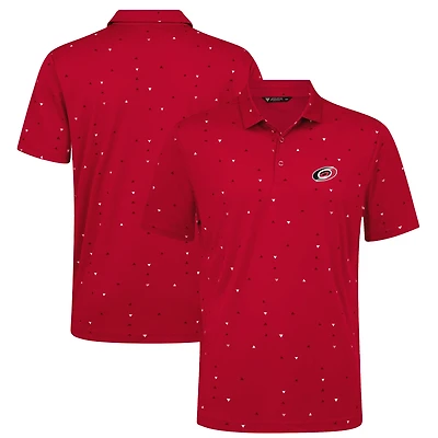 Men's Levelwear Red Carolina Hurricanes Confetti Insignia Core Polo